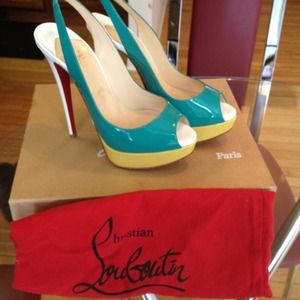 Authentic Louboutin slingback heel