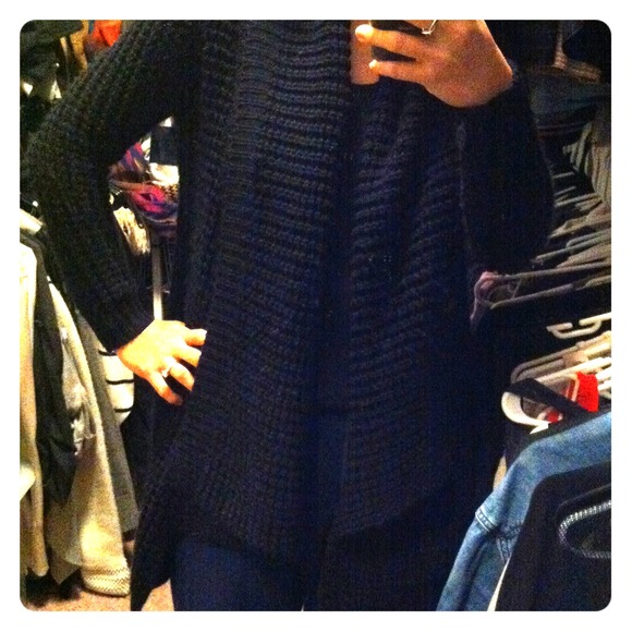 SOLD!!!  Cozy and chunky knit shawl collar sweater