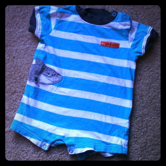 SOLD Baby Boy Shorts Romper