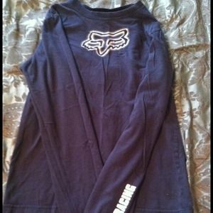 *Reserved* Fox Navy Long-sleeve Shirt