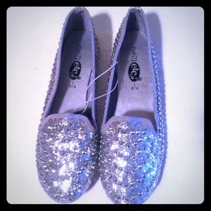 Silver studded flats!