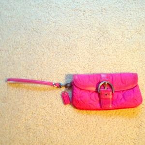 Cute signature coach clutch