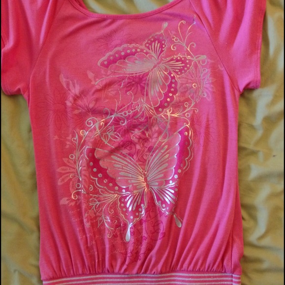 NWOT Voice Open Back Blouse - Picture 3 of 3