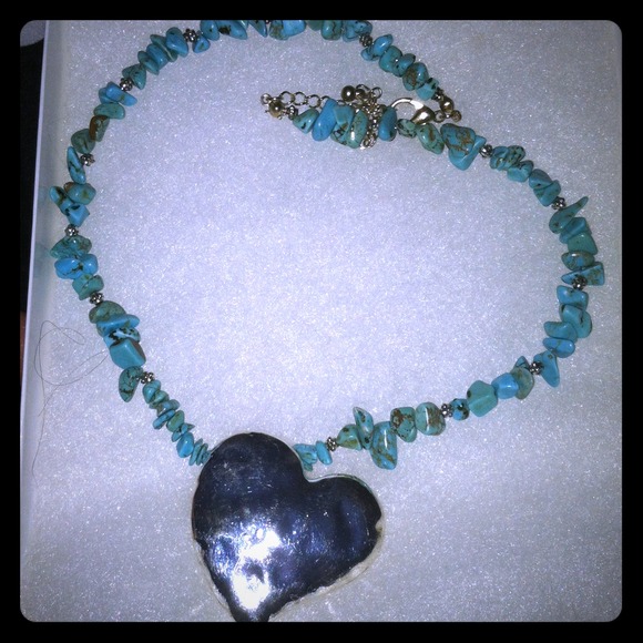 💚💚REDUCED💚💚Turquoise necklace with HEART