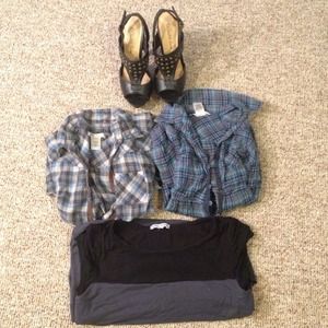 Bundle ( 2 shirts, 1 dress, 1 high heels)