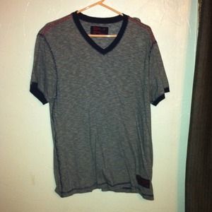 Men's cotton v-neck t-shirt.