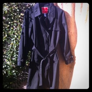 Isaac Mizrahi for Target black trenchcoat