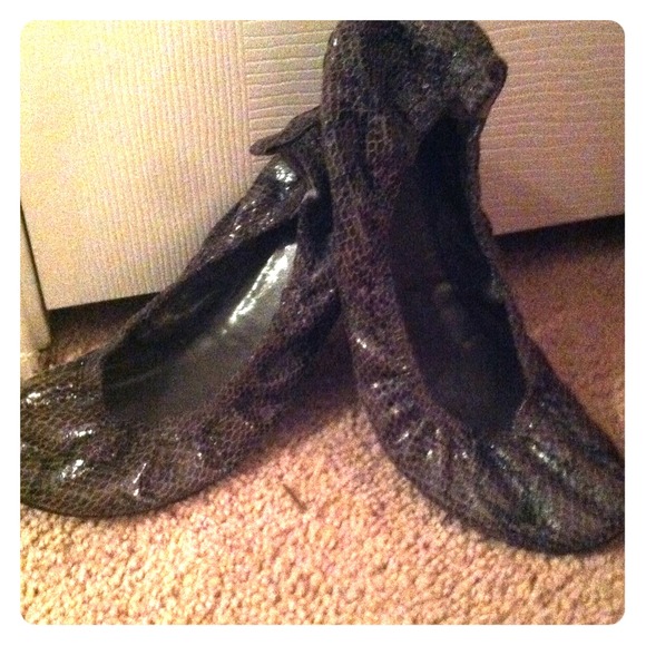 Snakeskin Miley Cyrus flats