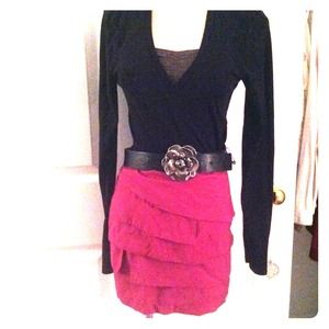 Forever21 fuchsia skirt!