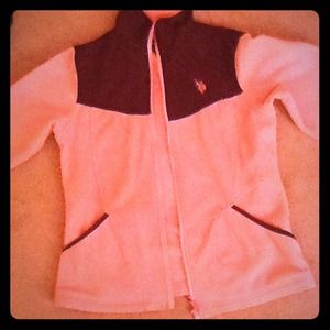 Light pink polo jacket