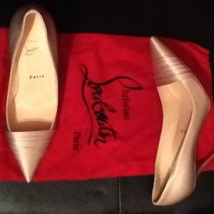 Christian Louboutin crepe satin pumps