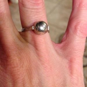Reserved... Sterling Silver ball ring