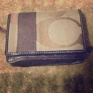 Authentic coach wallet