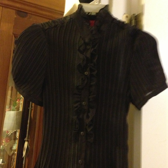 🔆Just Reduced Again🔆Sunny Leigh Chocolate Blouse - Picture 2 of 4