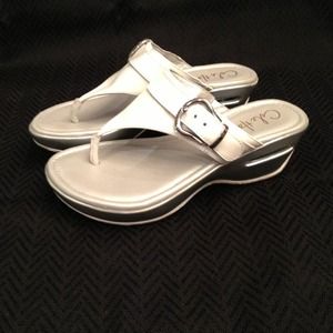 Reduced $- Nike air/Cole Haan white wedge sandal