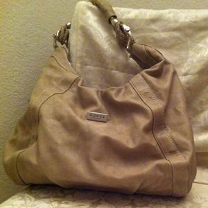 Large Sand colored Hobo in simulated Leather.