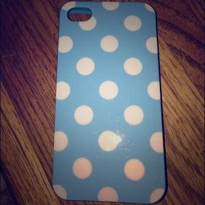 Blue & white iPhone 4 case