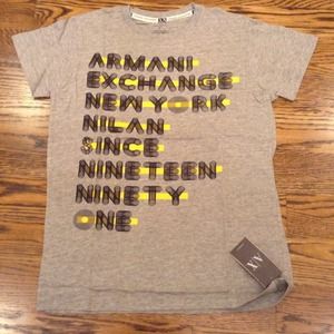 💋A/X ARMANI EXCHANGE heather grey t-shirt Size S