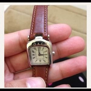 Coach Watch with brown straps