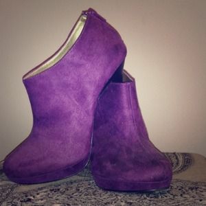 Michael Antonio Purple Ankle Booties