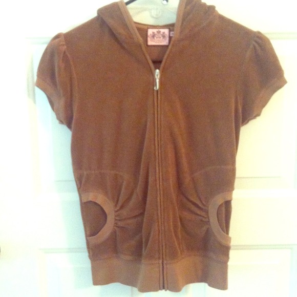 Juicy Couture S/S brown hoodie Small