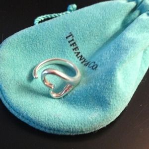 Tiffany & co open heart ring