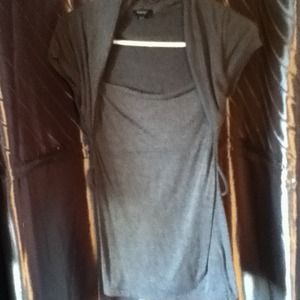 ❗SOLD❗Grey dressy blouse