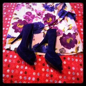 Reduced!!!! Adorable peeptoe heels (blue) 👠👠