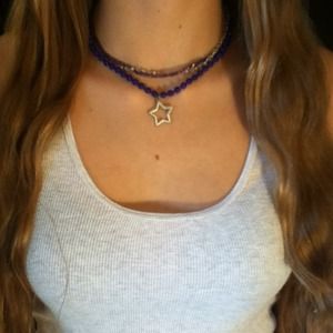 🚫SOLD🚫Blue and silver necklace