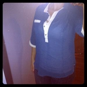 ⭐SOLD⭐ Sheer high-low blouse