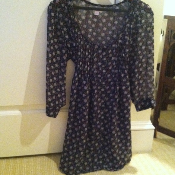 Sheer floral tunic