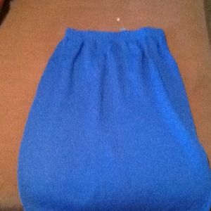 St John knit suit in royal blue,size 10.