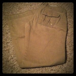 Abercrombie and Fitch khakis.