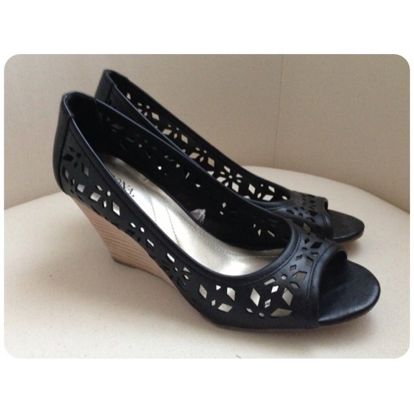 Merona Maribel peep-toe wedges.