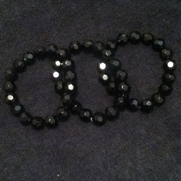 Black bracelets