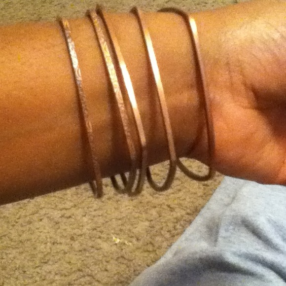 Brown square bangles - Picture 2 of 2