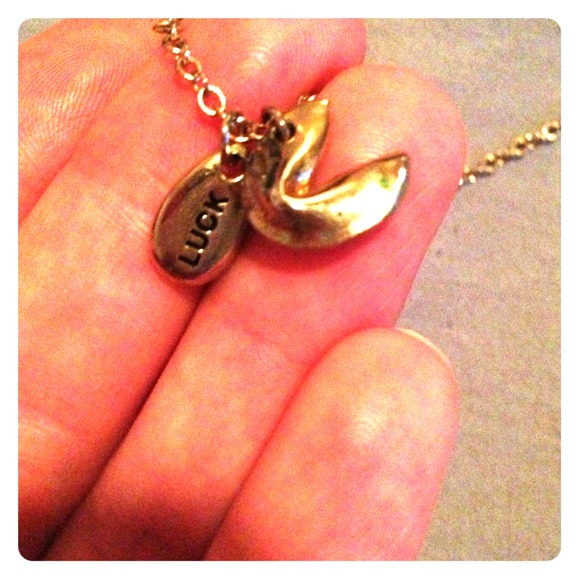 Very cute fortune cookie necklace