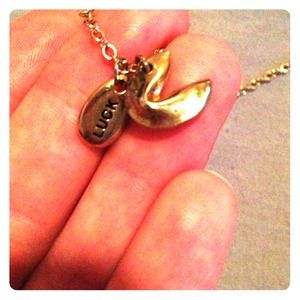 Very cute fortune cookie necklace