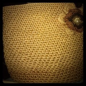 Sak crocheted cross body purse