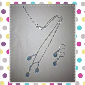 Necklace with matching earrings