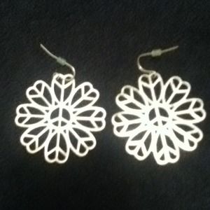Silver earrings