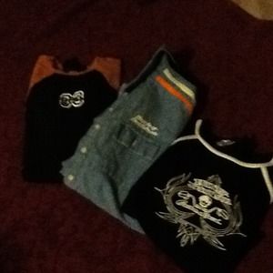 6 Harley davidson shirts