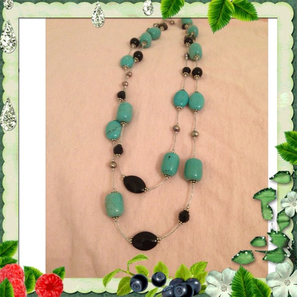 Park Lane Jewelry - Park Lane Turquoise and Black Fashion Necklace