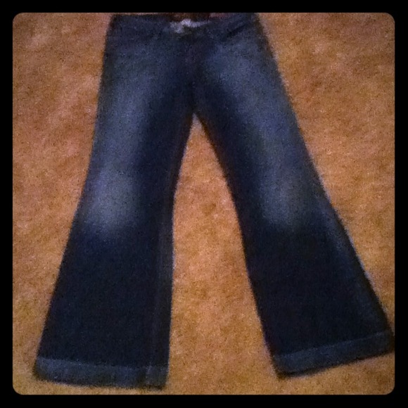 Women's silver jeans