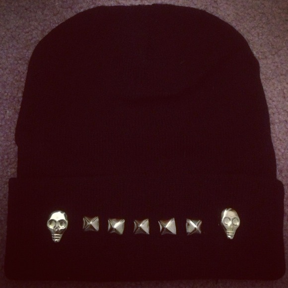 Skulls & Studs Beanie Hat