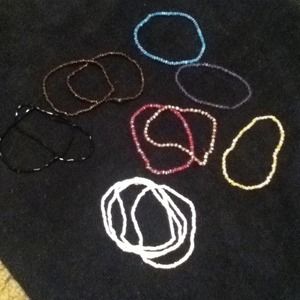 Assorted bead bracelets