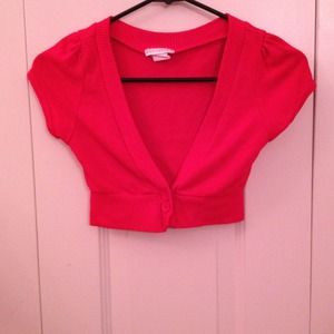 Red cover up cardigan