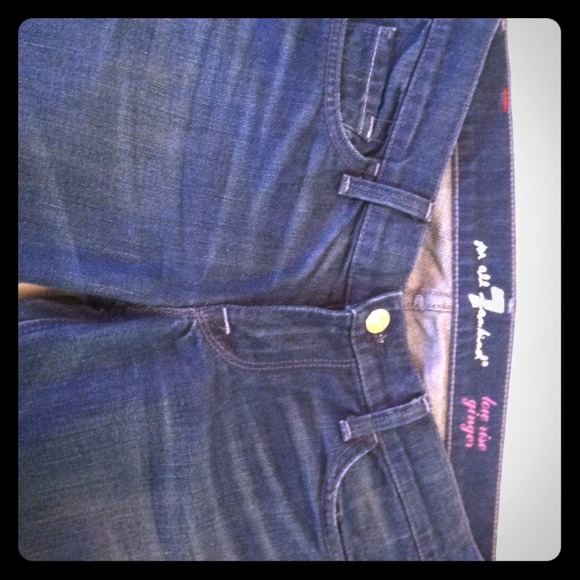 Seven for all mankind-low rise ginger denim