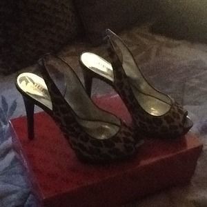 GUESS leopard print sandals*Price Reduced*