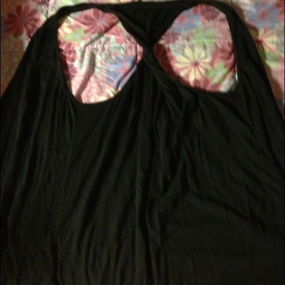 Black, sleeveless, cardigan